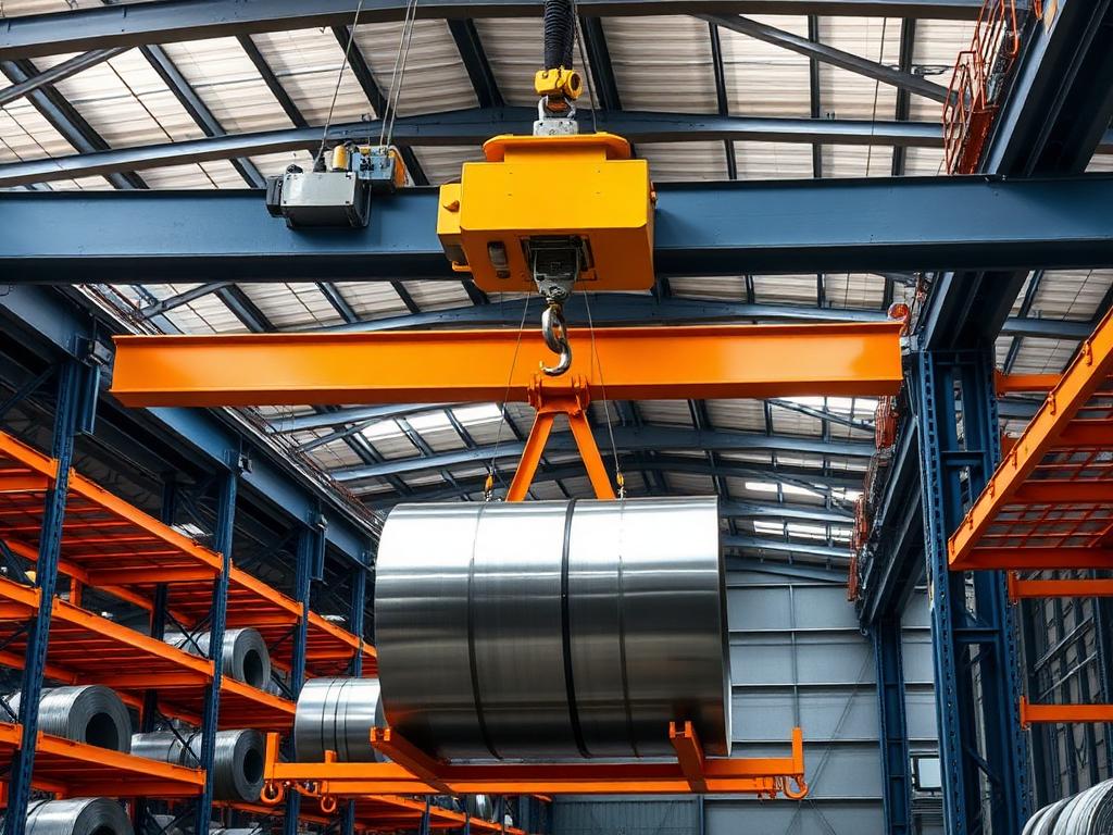 Cầu trục nâng cuộn