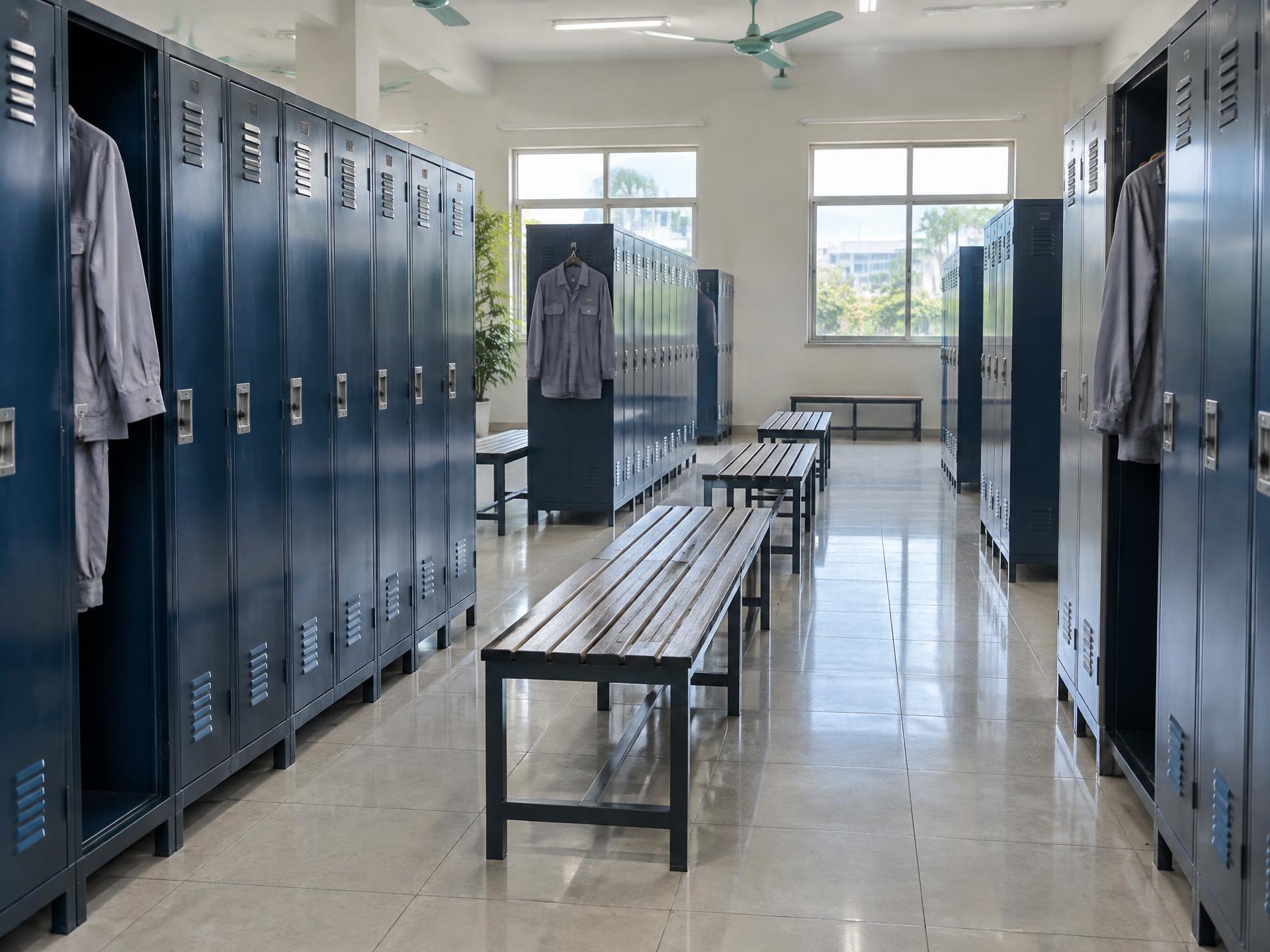 Khu thay đồ nhà máy